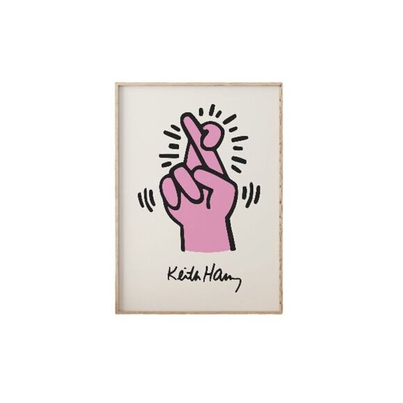 Keith Haring Crossed Fingers Print - Picture 1 of 4
